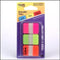 Post-it® Index Strong, Roze, Groen, Oranje, 25.4 x 38 mm, 22 Tabs/Kleur/Dispenser