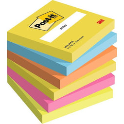 Post-it - Memoblok 3m post-it 654 76x76mm energetic colours | 12 stuks