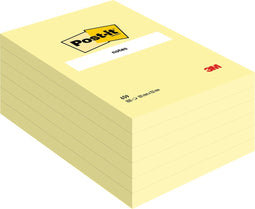 Post-it® memoblok geel - 102 x 152 mm - 100 vellen