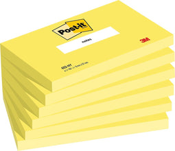 Post-it Notes | 100 vel | ft 76 x 127 mm | pak van 6 blokken | neongeel