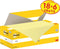 Post-it - Notes | 100 vel | ft 76 x 76 mm | kanariegeel (canary yellow) | 18 blokken + 6 GRATIS