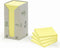 Post-it® Notes, Gerecycleerd, Toren, Geel, 76 x 76 mm, 16 Blokken, Non X-Wrapped, 100 Blaadjes/Blok