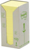 Post-it® Notes, Gerecycleerd, Toren, Geel, 76 x 76 mm, 16 Blokken, Non X-Wrapped, 100 Blaadjes/Blok