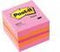 Post-it® Notes, Mini Kubus, Neon Roze, Oranje, Ultra Roze, 51 x 51 mm, 400 Blaadjes/Kubus