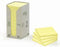 Post-it Recycled notes | 100 vel | ft 76 x 76 mm | geel | pak van 16 blokken
