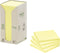 Post-it Recycled notes | 100 vel | ft 76 x 76 mm | geel | pak van 16 blokken