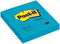Post-it - Super Sticky notes | 90 vel | ft 76 x 76 mm | pak van 6 blokken | blauw (paradise blue)