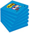 Post-it - Super Sticky notes | 90 vel | ft 76 x 76 mm | pak van 6 blokken | blauw (paradise blue)