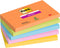 Post-it Super Sticky notes Boost | 90 vel | ft 76 x 127 mm | geassorteerde kleuren | pak van 5 blokken