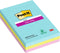Post-it® Super Sticky notes - Kleurenset Miami, Aquawave, Neon Groen, Neon Rose - Gelijnd - 3 blokken