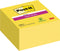 Post-it® Super Sticky Notes, Kubus, Neon geel, 76mm x 76 mm