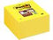 Post-it® Super Sticky Notes, Kubus, Neon geel, 76mm x 76 mm