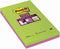 Post-it® Super Sticky Notes, Limoen,Fuchsia, Gelijnd, 125mm x 200 mm, 2 Blokken, 45 Blaadjes/Blok