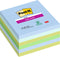 Post-it Super Sticky notes XL Oasis | 90 vel | ft 101 x 101 mm | gelijnd | geassorteerde kleuren | pak van 6 b