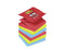 Post-it® Super Sticky Z-Notes, Kleurenset Bora Bora, poppy, neon groen, aquawave, 76 mm x 76 mm, 6 blokken