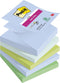 Post-it Super Sticky Z-notes Oasis | 90 vel | ft 76 x 76 mm | geassorteerde kleuren | pak van 5 blokken