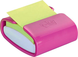 Post-it® Z-notes dispenser Pro Color - Roze - Voor 76 x 76 mm vellen - Incl. 1 blok