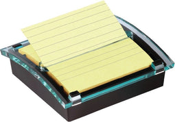 Post-it® Z-notes Dispenser - Zwart + inclusief Post-it Super Sticky Z-Notes Canary Yellow™ - Gelijnd