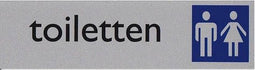 Posta - Infobord pictogram toiletten dames/heren 165x44mm