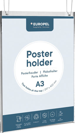 Posterhouder Europel A3 staand