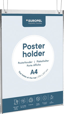 Posterhouder Europel A4 staand
