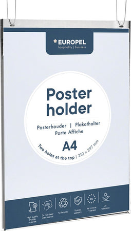 Posterhouder OPUS 2 A4 staand acryl | 10 stuks