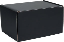 Postpakketdoos | golfkarton | 200x150x120mm | met klep | zwart | 25 stuks