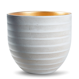 Pot 'beau' wit goud