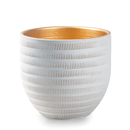 Pot 'beau' wit goud