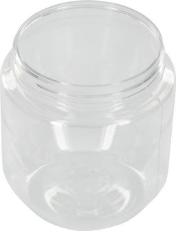 Pot, kunststof pot, APET, 370ml, transparant.