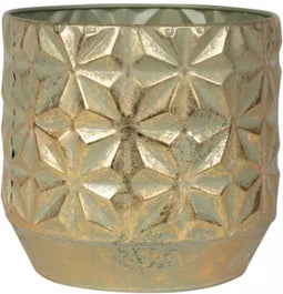 Pot linske d21h19 cm shiny goud