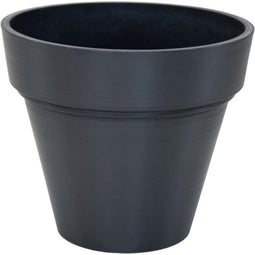 Pot - MEGA COLLECTIONS - Ecostone Plantenbak - Ø 41 cm - H 35 cm - Zwart