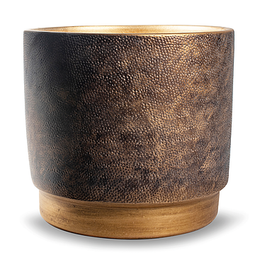 Pot 'merel' goud bruin