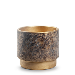 Pot 'merel' goud bruin