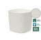 Pot met waterreserve - GARDEN ID Respect - Wit 30 x 30 cm - 100% huishoudelijk afval - 100% recyclebaar - Gestructureerd oppervlak.