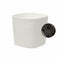 Pot met waterreserve - GARDEN ID Respect - Wit 30 x 30 cm - 100% huishoudelijk afval - 100% recyclebaar - Gestructureerd oppervlak.