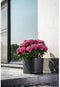 Pot met waterreserve - GARDEN ID Respect - Zwart-Anth 25 x 25 cm - 100% huishoudelijk afval - 100% recyclebaar - Gestructureerd oppervlak.