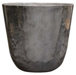 Pot Palermo marble grey D13 H12 cm