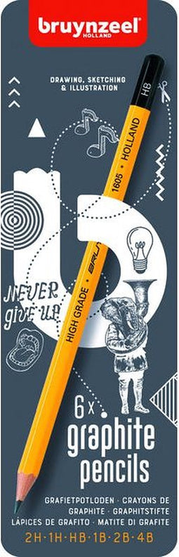 Potloden Bruynzeel Teens 6 hardheden | 6 stuks