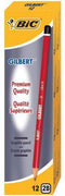 Potlood bic gilbert 33 rond 2b - 12 stuks