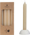 Potlood kaarsen set 4 stuks dia. 2.2 x H 20 cm creme