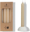 Potlood kaarsen set 4 stuks dia. 2.2 x H 20 cm creme