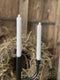 Potlood kaarsen set 4 stuks dia. 2.2 x H 20 cm grijs