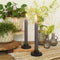Potlood kaarsen set 4 stuks dia. 2.2 x H 20 cm grijs
