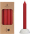 Potlood kaarsen set 4 stuks dia. 2.2 x H 20 cm rood