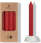 Potlood kaarsen set 4 stuks dia. 2.2 x H 20 cm rood
