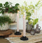 Potlood kaarsen set 4 stuks dia. 2.2 x H 20 cm wit roze