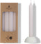 Potlood kaarsen set 4 stuks dia. 2.2 x H 20 cm wit