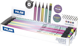 Potlood met Gum Milan Sunset Cirkelvormig HB (24 Stuks)