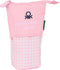 Potloodetui Benetton Vichy Roze (8 x 19 x 6 cm)